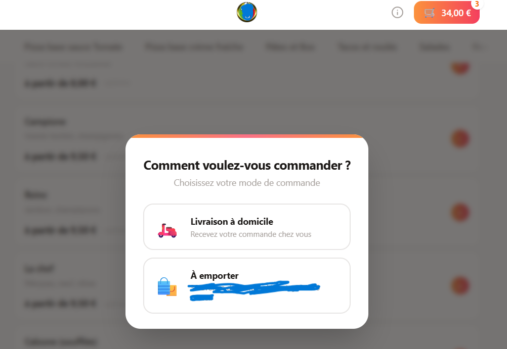 Configuration du menu - Migrer depuis GloriaFood sans ressaisie manuelle