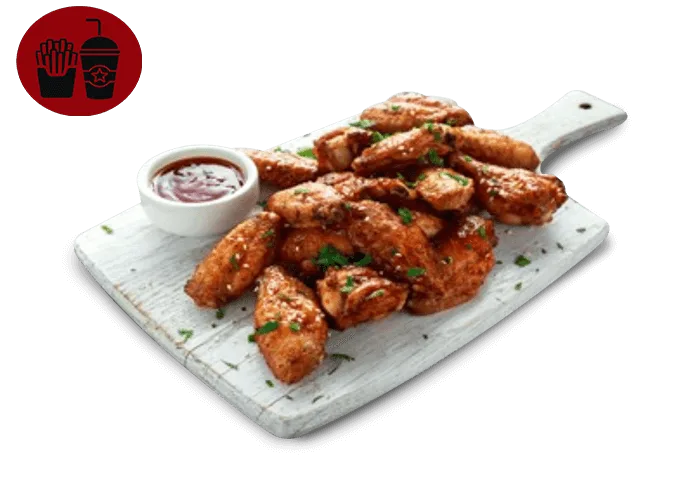 10  Chicken wings sans Frites