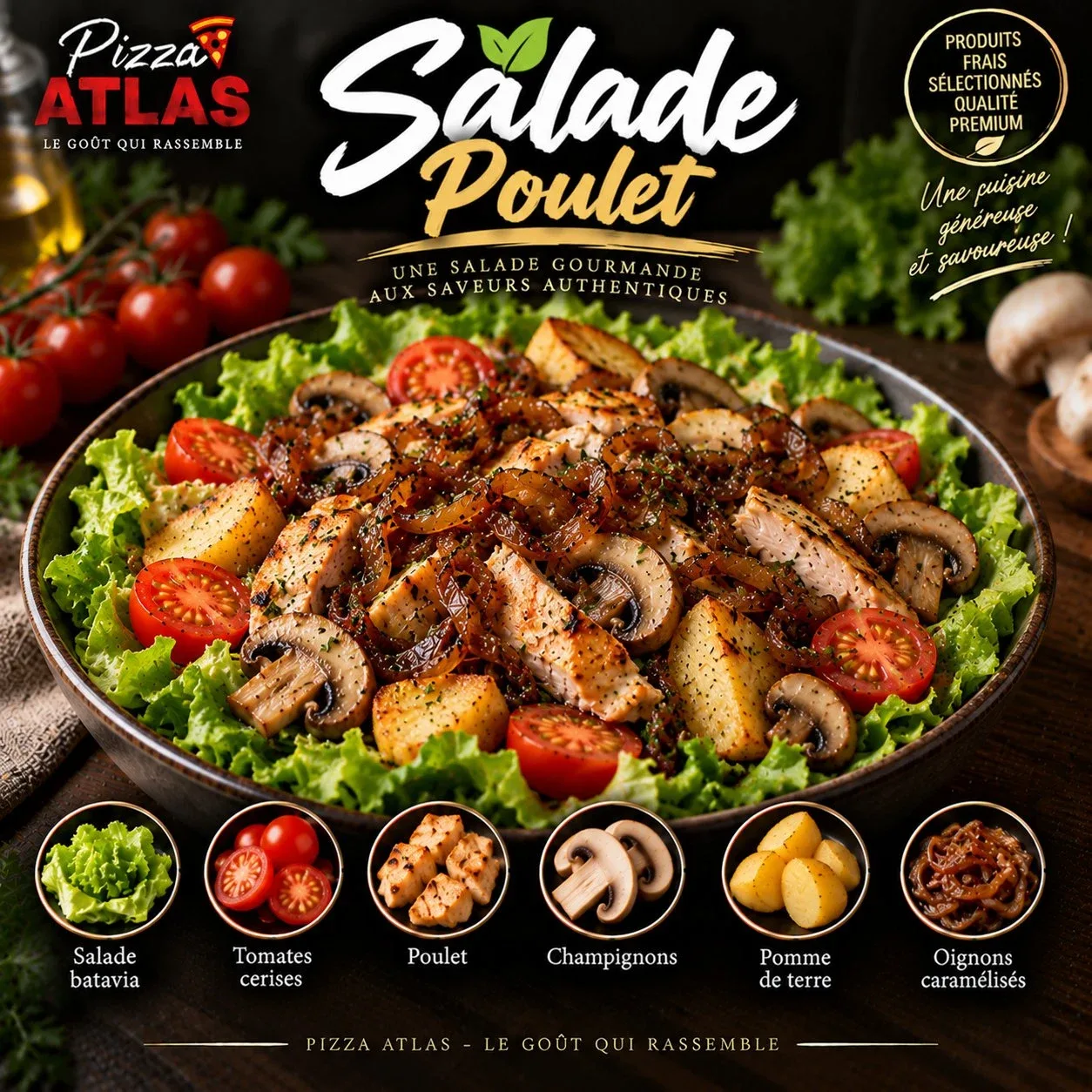 Salade poulet
