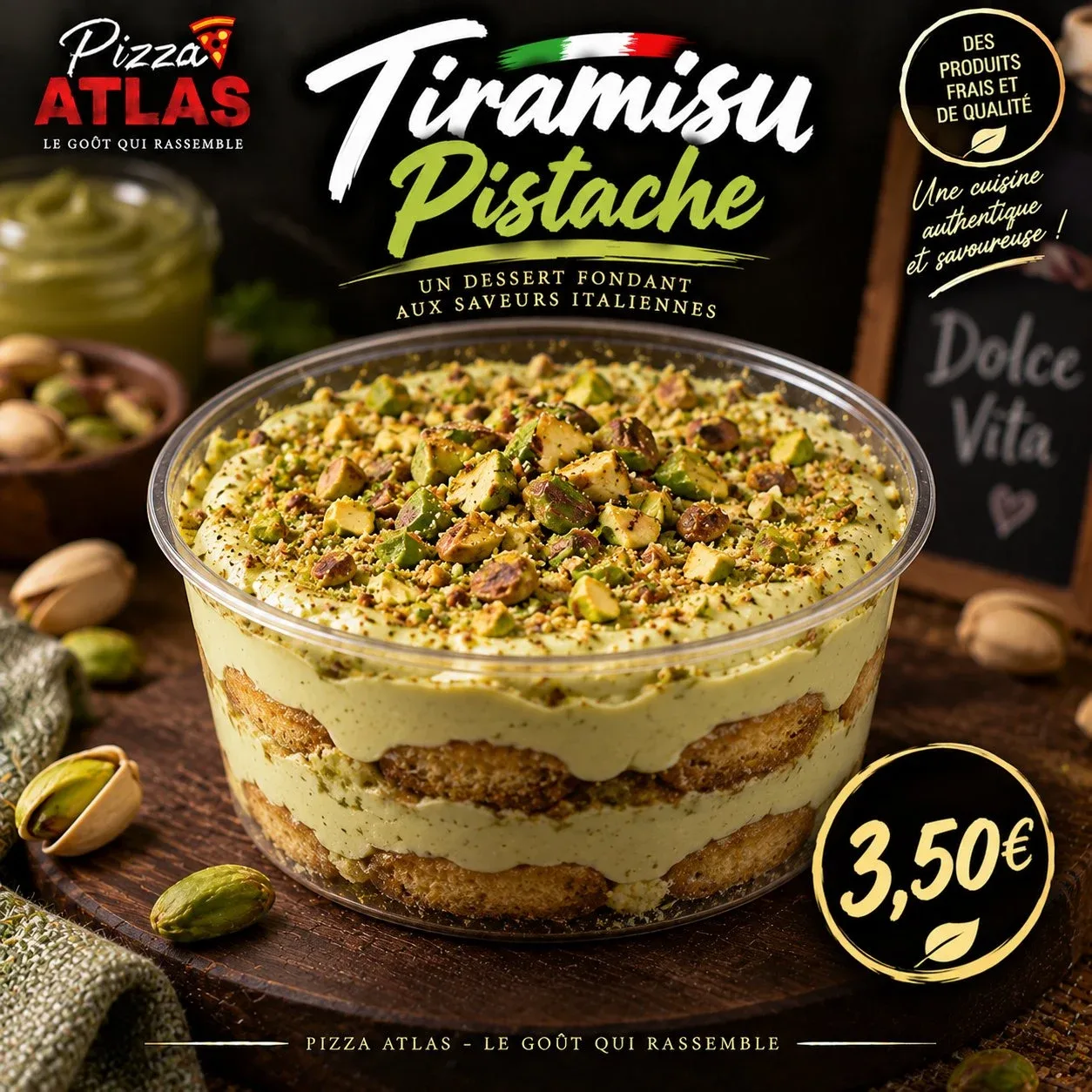 Tiramisu Pistache