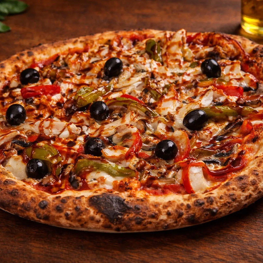 Pizza poulet barbecue (Halal)